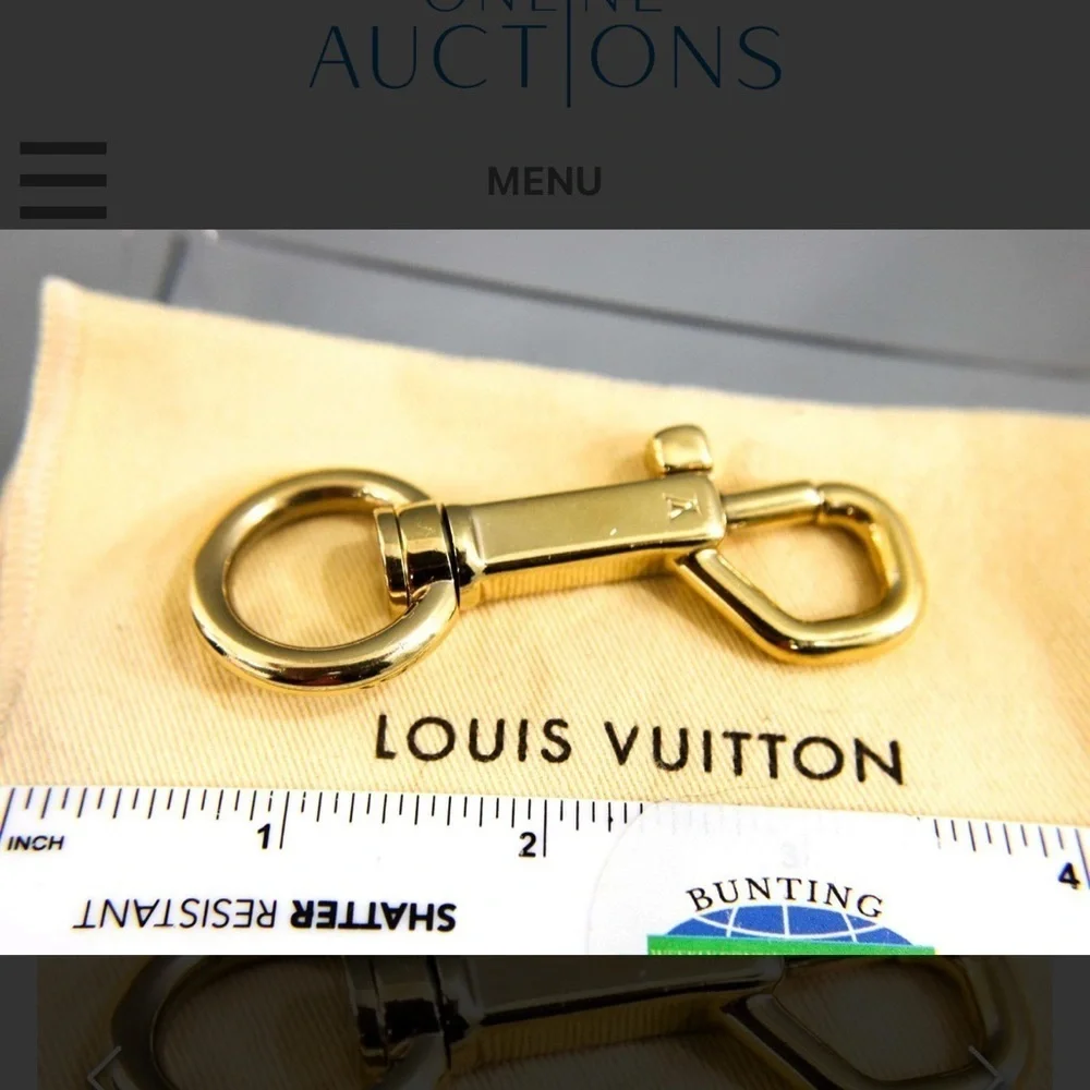 Authentic Louis Vuitton Shiny Gold Key Holder